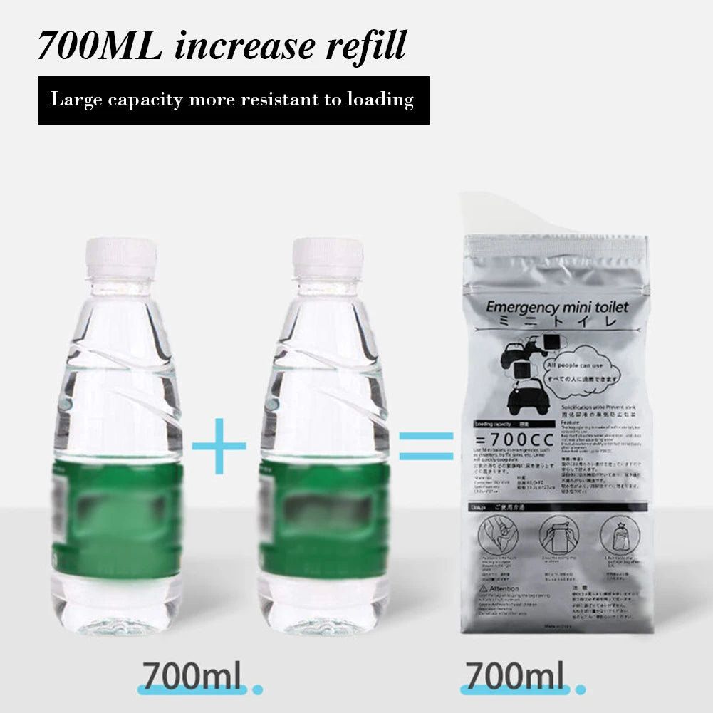 5-50PCS 700ml Outdoor Emergency Urinate Bags Disposable Pee Bags Travel Mini Mobile Toilet for Men Women Portable Vomiting Pouch