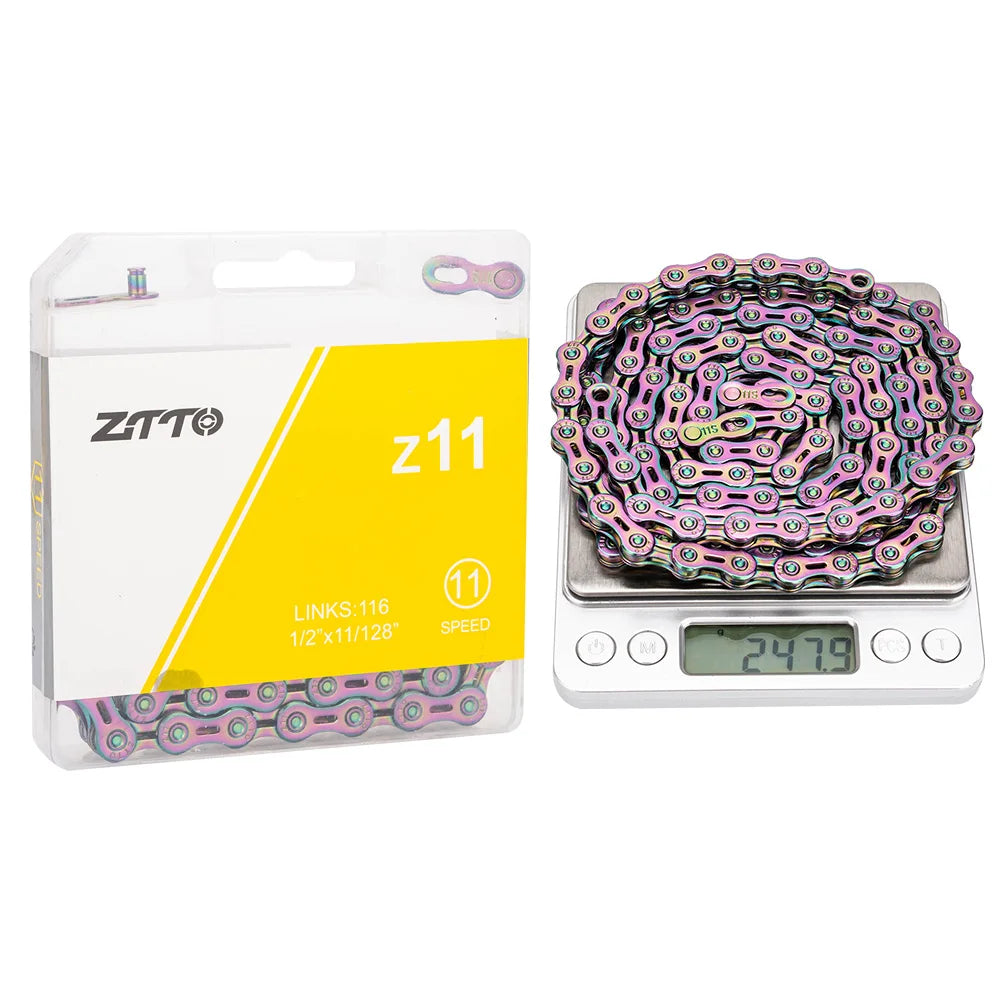 ZTTO MTB Road Bike 11 Speed Chain Current 11v Bicycle Missing Link 11S Power Lock High Quality 116 Links For K7 System