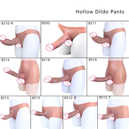 SXXY Strap-On Lifelike Penis Cover насадка на член Large Hollow DildoPants Intimate Adult Sex Toy for Couples Sex