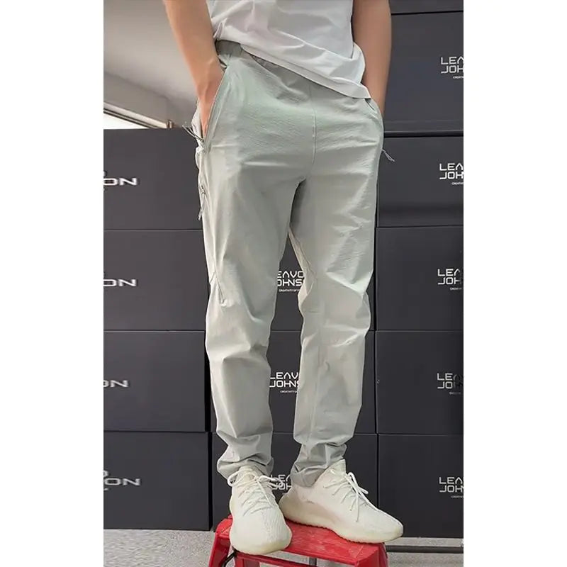 2026 Summer New Style Ice Silk Cooling Casual Outdoor Sports Men's Hiking Pants