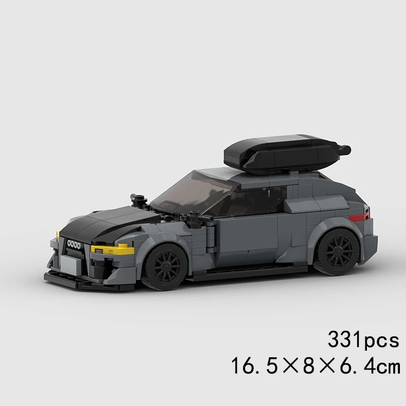 MOC Speed Sports Super Race Car Model Building Blocks Pickup Police Bricks City Racing Vehicle SUV Technical Rally Sport Toy