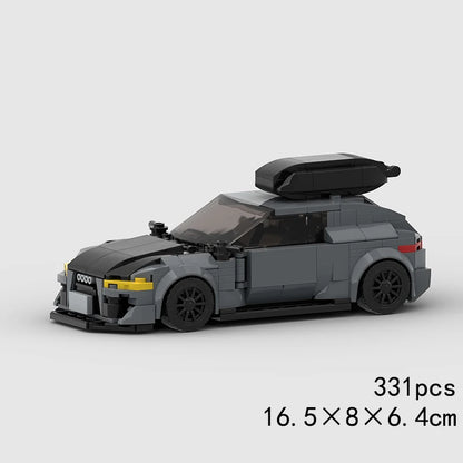 MOC Speed Sports Super Race Car Model Building Blocks Pickup Police Bricks City Racing Vehicle SUV Technical Rally Sport Toy