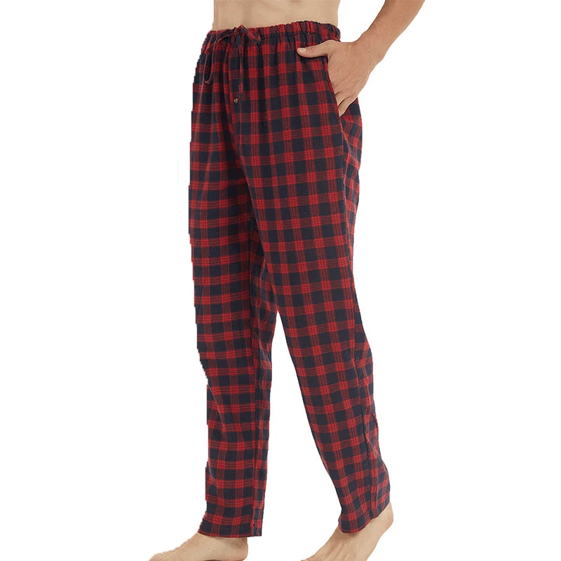 Mens Flannel Pajama Mens Flannel Pjs Pants Lounge Pants with Pockets  Plaid Mens Pajama Bottoms Pajama Pants for Men Flannel Pj