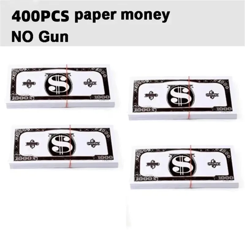 Money Gun Shooter, Make it Rain Money Toy Gun, Prop Money Gun, Spary Cash Gun for Movies Game Party Toy Gun