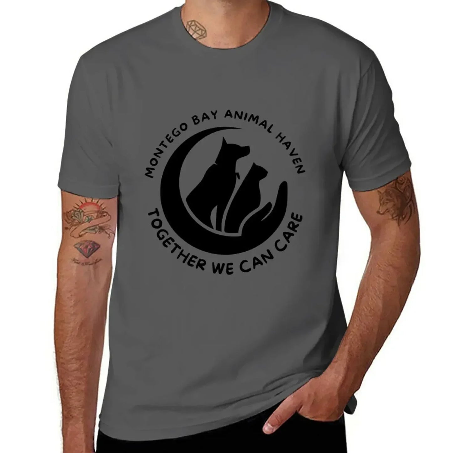 Together we can care T-Shirt oversizeds Short sleeve tee Men's t-shirt
