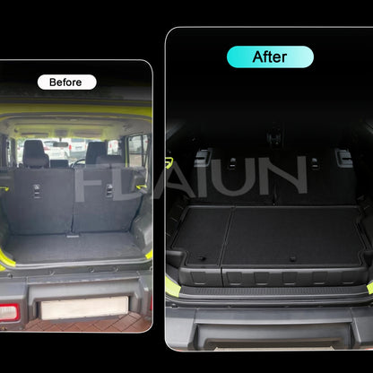 For Suzuki Jimny 2023 2024 2025 JC74W JC74 5-Door Car Trunk Storage Box with Lid Storing Channel Storage Box Auto Modified