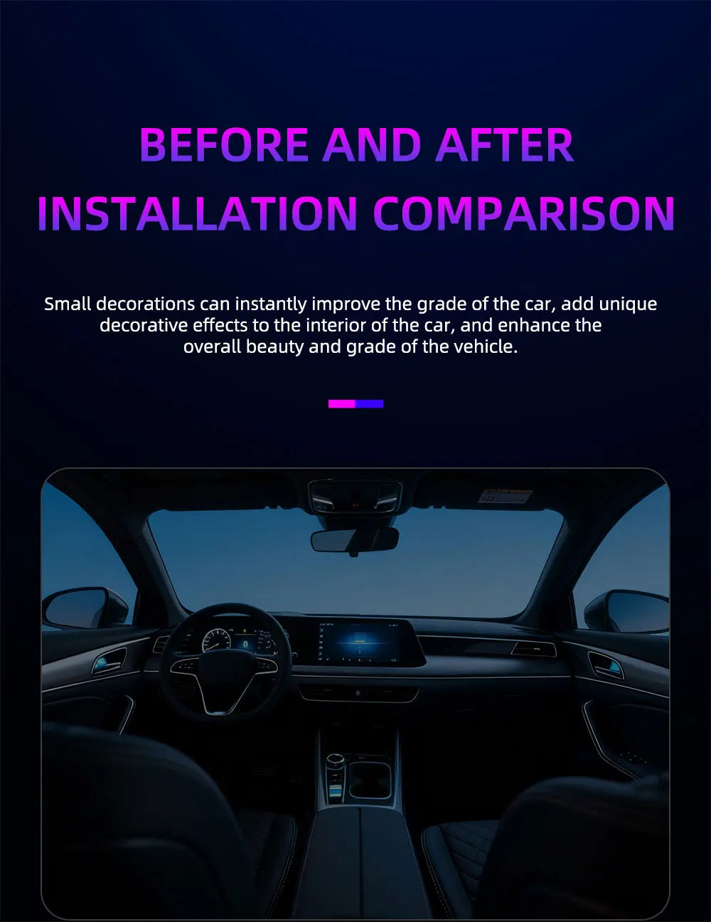 6/10/14/18in1 Led Acrylic Car Waterfall Lamp Ambient Light 213 Rainbow Color Symphony APP Remote Controll Atmosphere Lamp Kit