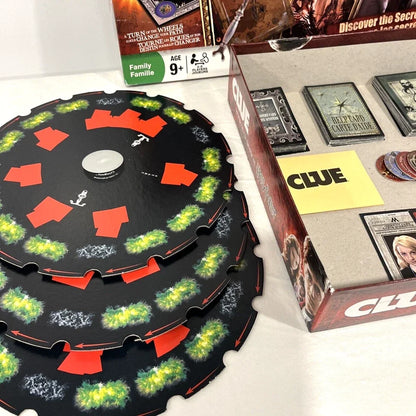 A Clue-style mystery board game, perfect for group gatherings and entertainment.
