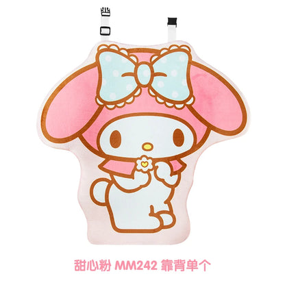 My Melody Car Seat Cushion Sweat Absorbing Plush Women's Cute Cartoon Pillow Comfortable Soft Cushion for Vehicle Seat