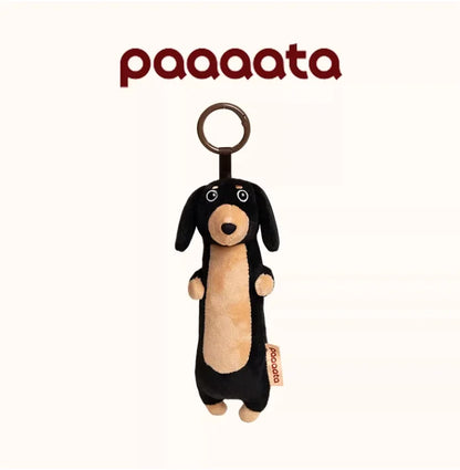 Paaaata Original Dachshund Plush Keychain Wire Haired Long Haired Stuffed Dog Bag Charm Keyring Gift For Pet Lovers And Friends