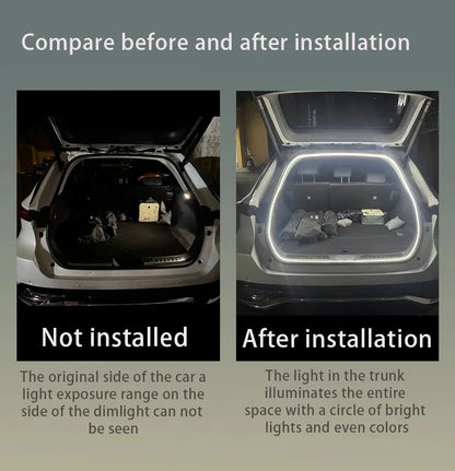 Rear Trunk LED Light Bar Strips Trunk Interior Decorative Lamp Strip Fit for Geely Coolra Monjaro Manjaro Starray Atlas Boyue L