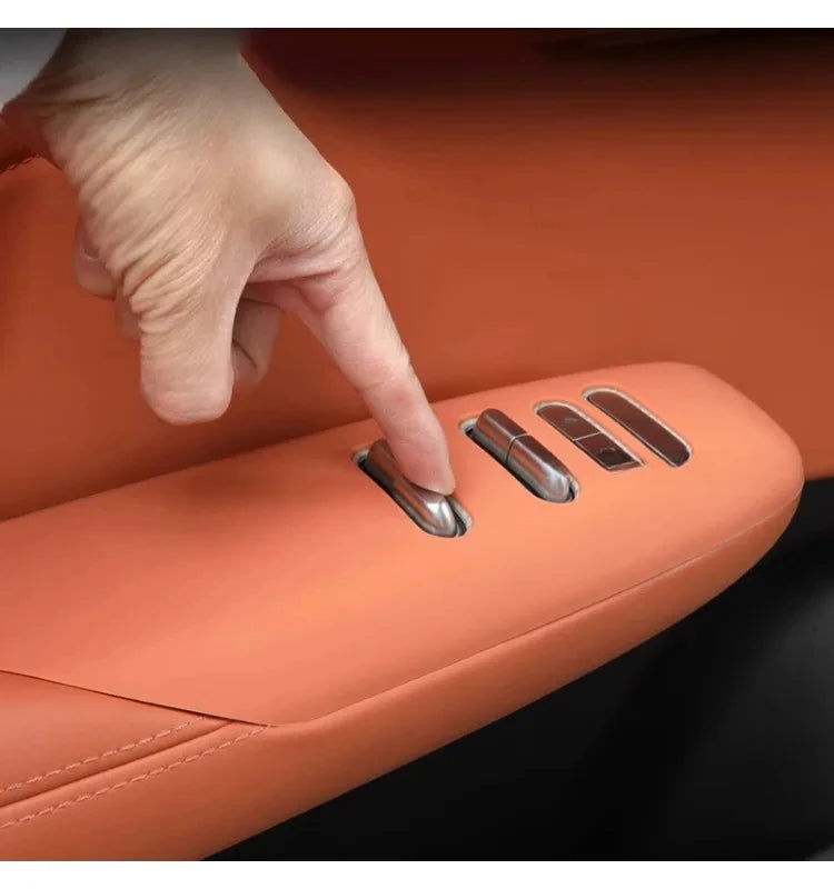 Car Window Control Button Cover Window Switch Panel Trim Sticker  Interior Accessories 2023 2024 2025 for LHD for Deepal S07 S7