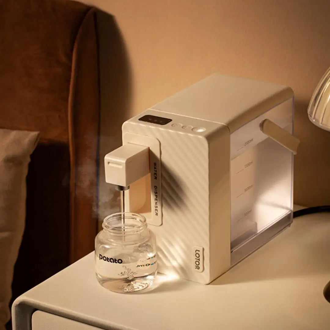LOTOR  220V Portable Instant Hot Water Dispenser Foldable Desktop Tea Water Machine