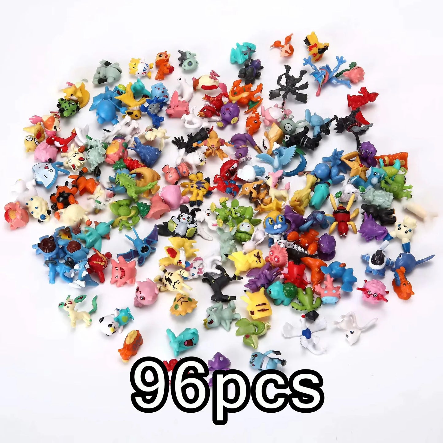 Small Size 48/72/96/120/144pcs Pokemon Anime Action Toy Figures Doll Model Colletion Toys For Children