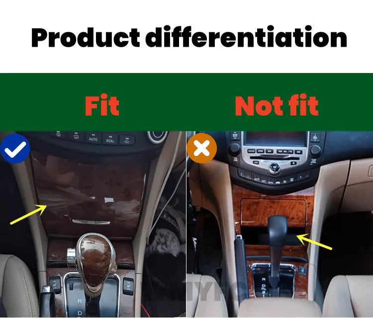 For Honda Accord CL9 2004 2005 2006 2007 US Version Plastic Decoration Accessories Interior Trims Stickers