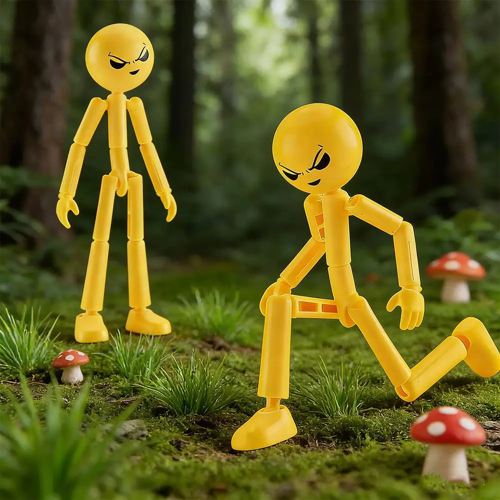 3D Printing Mannequin Multi-jointed Stickman Toy Stickman Action Figure Toy with Movable Joints Assembled Gifts For Kids Adult