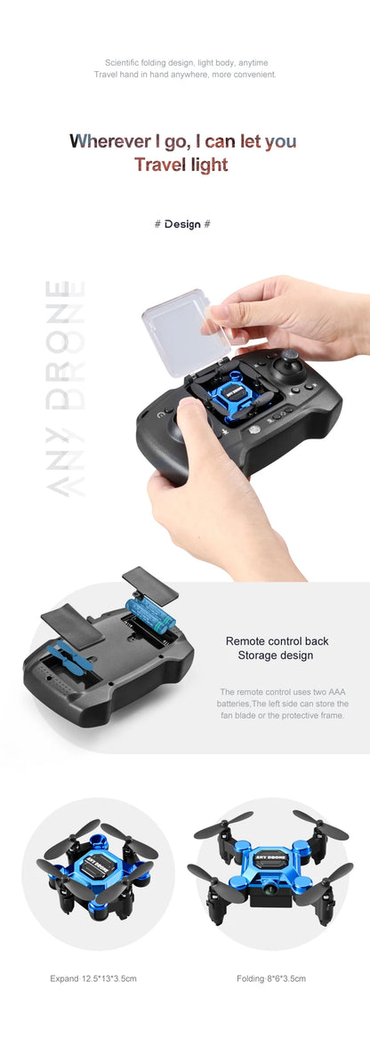 New K04 Mini Drone with Camera RC Quadcopter Altitude Hold Small Durable UAV Toy for Beginners Portable Remote Control Aircraft
