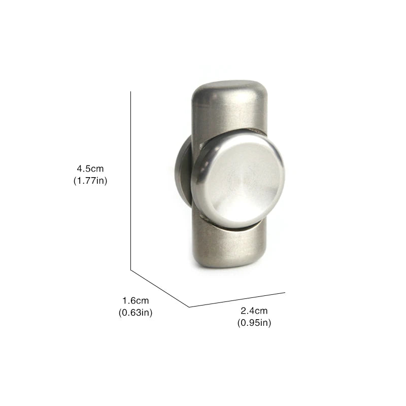 Two-leaf Stainless Steel Brushed Craft Fidget Spinner EDC Hand Spinner Office Relaxation Fidget Toys ADHD Anxiety Stress Toys