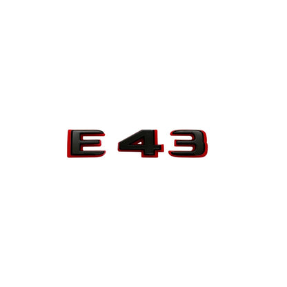 2024 New style Two tone Letters Numbers Emblem E43 E53 E63s for Car Fender Trunk Rear W212 W213 W214 Sticker