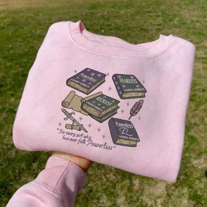 Powerless Series Lauren Roberts Shirt Kai Azer & Paedyn Gray Pullovers Fantasy Bookish Graphic Hoodie Powerful Book Sweatshirt