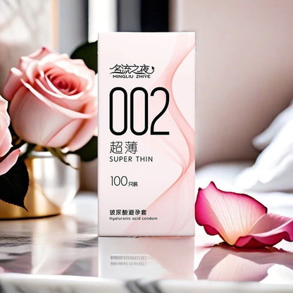 50/100pcs Hyaluronic Acid Condom Ultra Thin Penis Sleeves Natural Latex Smooth Contraception Condoms Erotic Products Sex Toys