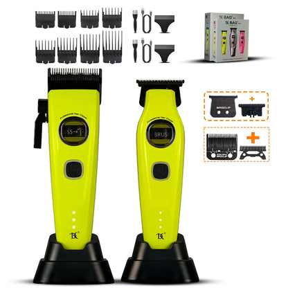 BRDCLIP 609 10000RPM Grey Professional Hair Clipper 7500RPM External Rotor Brushless Motor DLC Blade Hair Trimmer Barber Shaver