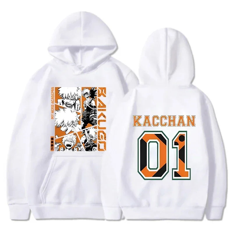 New Anime Bakugou Katsuki Print Hoodies Women Men Spring Autumn Fashion Pullovers Ladies Hooded Long Sleeve Sweatshirt