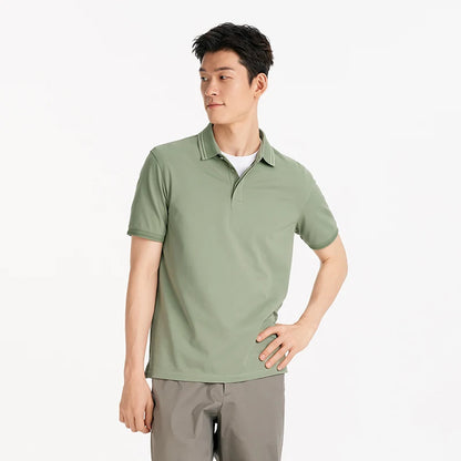 Semir Men Polo Shirt Mulberry Silk Texture Business Basic Knit 2026 Summer Casual Style Soft Lightweight Office Wear Top