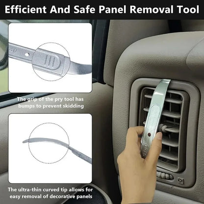 1PCS 4140 Car Pry Bar Trim Removal Tool, Auto Door Dashboard Panel Pry Tool, Vehicle Interior Disassembly Repair Hand Tools