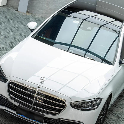 Glossy White Car Sticker Wrap Vinyl Film PET Sticker Bubble Free Vinyl Film Car Accessories Auto Exterior Interior Decoration