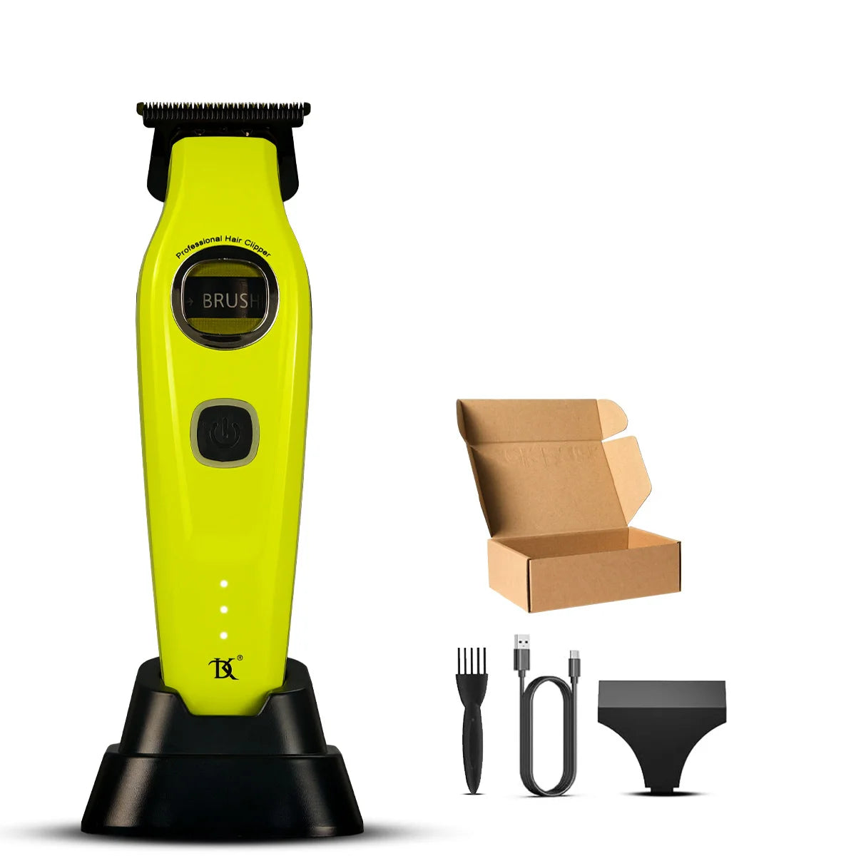 BRDCLIP Professional Magnetic Cover Hair Clipper 3-speed External Rotor Brushless Motor DK Trimmer Barber Shaver 609 10000RPM