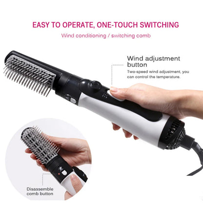 Hair Dryer and Hot Air Brush Professional Negative Ionic Ceramic Volumizer Styler Lightweight One Step Blow Brush Styling Tool