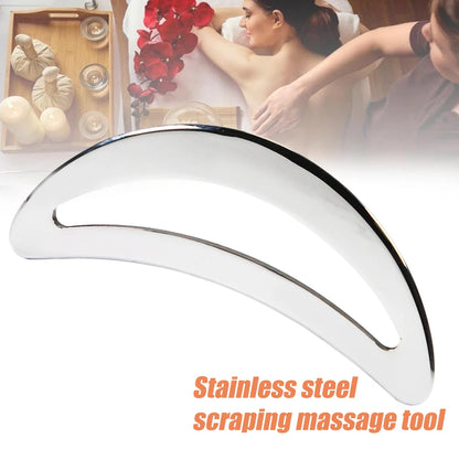 Stainless Steel Gua Sha Tool Muscle Scraper For Relieve Foot, Calf, Neck Pain, Relieves Plantar Fasciitis & Achilles Tendinitis