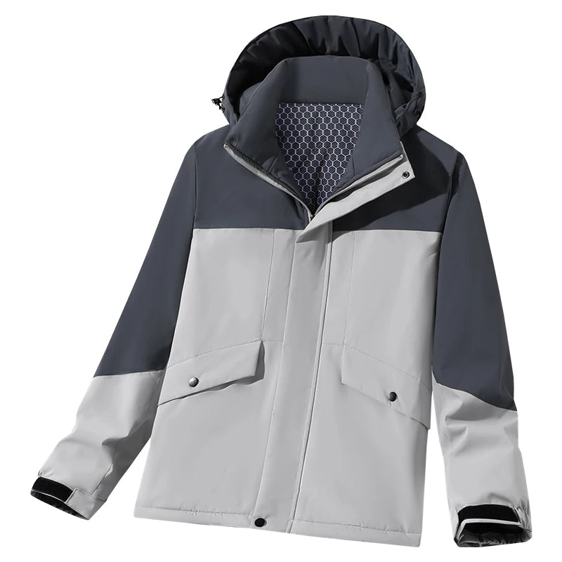 Unisex Couple Three Proof Outdoor Ski Mountaineering Cotton Coat Windproof Waterproof Cold Resistant High Quality Thermal Hooded