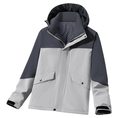Unisex Couple Three Proof Outdoor Ski Mountaineering Cotton Coat Windproof Waterproof Cold Resistant High Quality Thermal Hooded