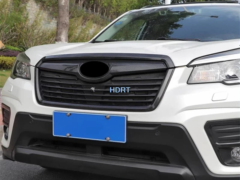 For Subaru Forester 2019-2021 Car Styling Front Racing Grills Hood Cover Trim Protector Decoration Accessories Exterior Sticker