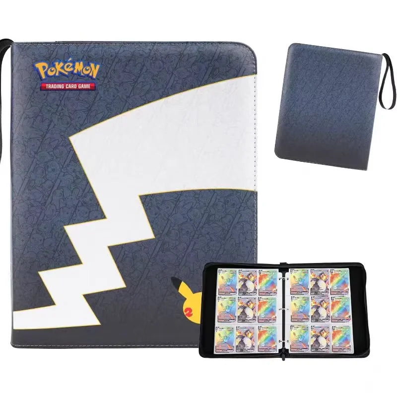 Pu Zipper Photo Album File Card Bag 400pcs & 900pcs Binder Pokemon Card Album Collection Book Anime Figure Album Birthday Gift