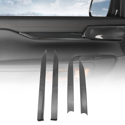 Fit for Ford Ranger 2024 2025 Interior Protection Sticker Carbon Fiber Grain Gear Shift Panel Cover Trim