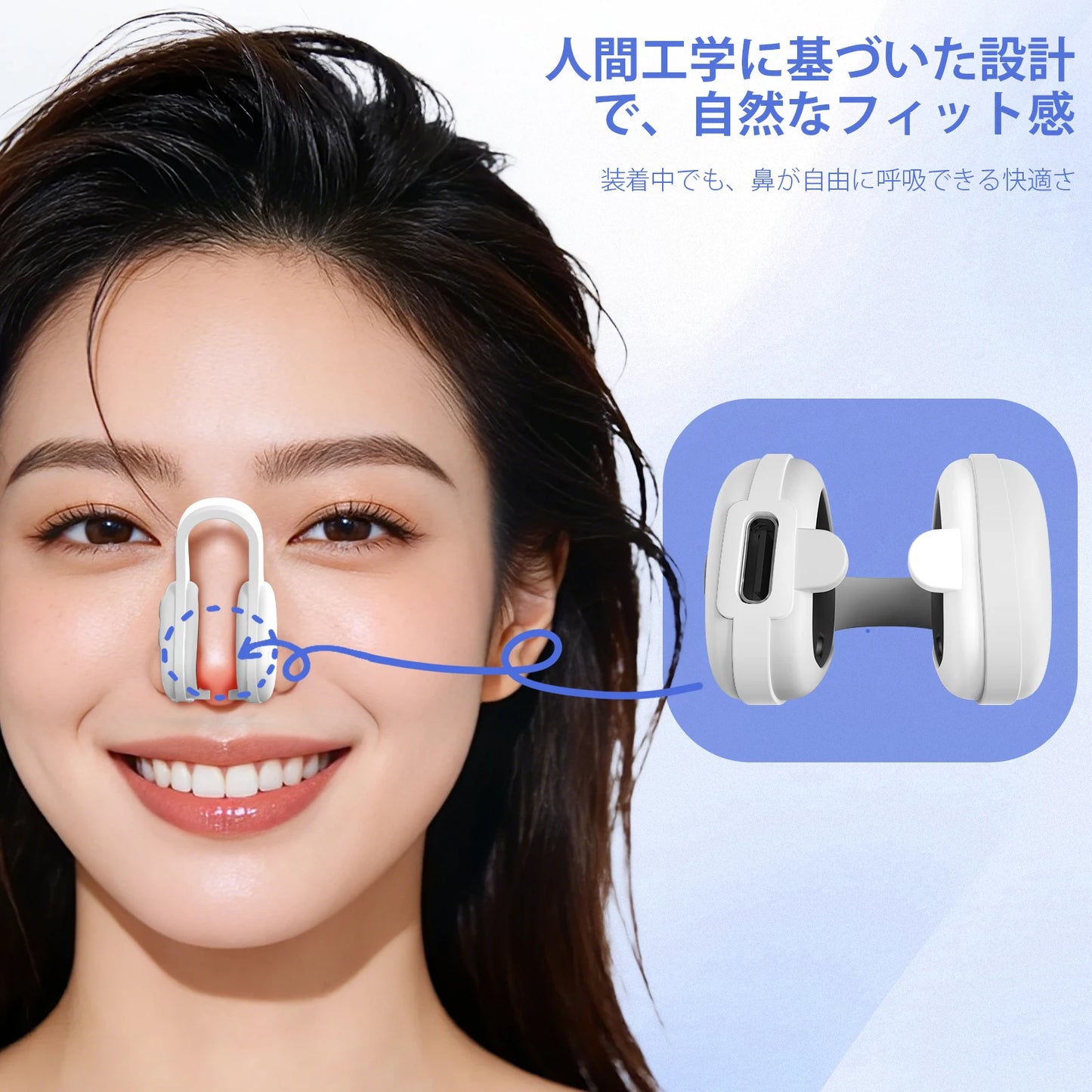 Newly Upgraded EMS Nose Shaper Sculpting Massager Clip Silicone Pulse Technology Lift-Up High Bridge Beauty Nose Tool