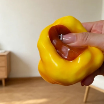 Caramel Pudding Shape Squeeze Toy Slow Rising Soft Pudding Balls Stress Relief Sensory Squeeze Toy Gifts For Children and Adults