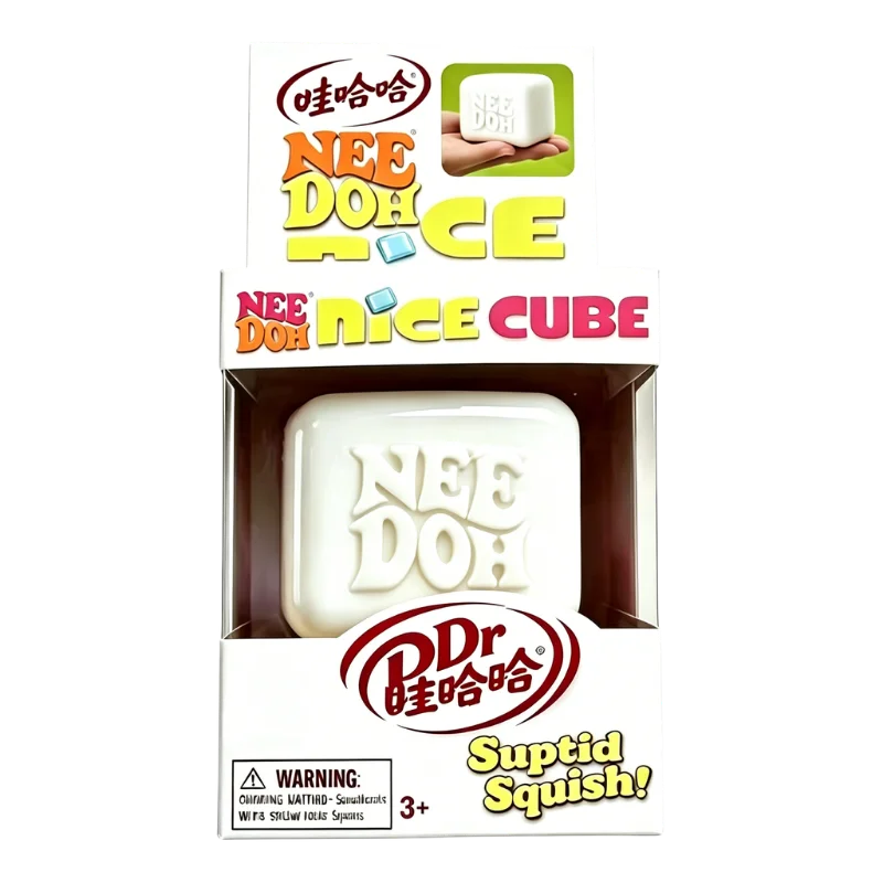 @Schylling Needoh Nice Cube Sensory Nice-Sicle Stress Relief Squishy Cube Anti-Anxiety Squeeze Object For Focus ADHD Population