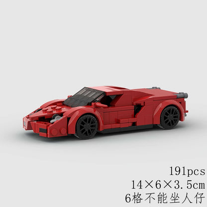 Classical Car Speed MOC SUV Racing Police Model Building Bricks Roadster Vehicle City Super Race Blocks Technical Christmas gift