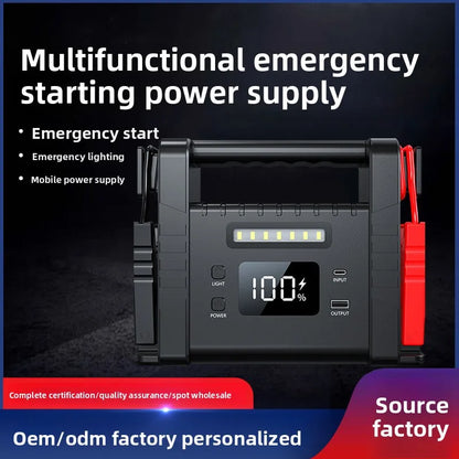 Emergency Power Supply for Car Jump Starter 12V Portable Battery Booster Pack for Dead Car Battery Emergency Starting Power