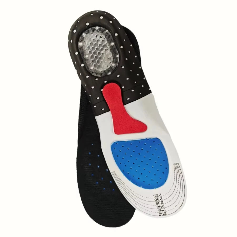 1Pair Orthopedic Insoles Memory Foam Cushion Gel Insole Silicone Arch Support Pads Sport Shoe Pad Soft Running Insert