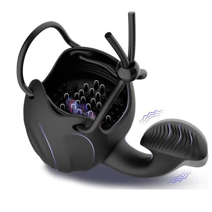Vibrating Cock Ring Male Sex Toys Penis Ring Vibrator Adult Toys for Men Perineum Stimulator with 9 Vibration Testicle Toys