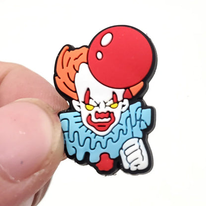 100pcs Mixed Cartoon Halloween Shoe Charms For Clogs Ghost Shoe Decoration Premium Quality Popular Charms Accessories Great Gift