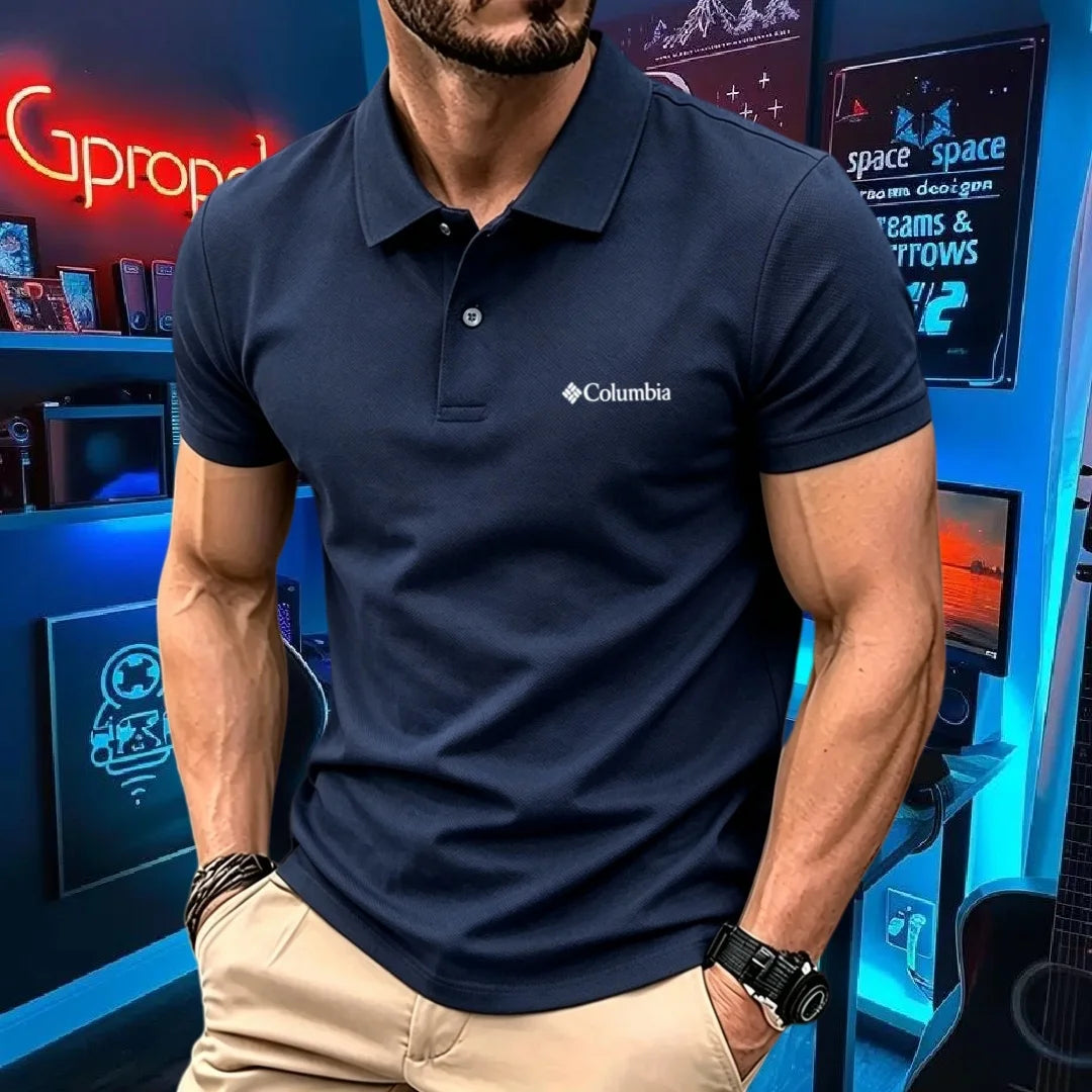 100% pure cotton 2026high-end brand men's short sleeve polo shirt summer fashion luxury logo embroidered golf top casual T-shirt