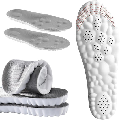 4D Cloud Cushion Insoles for Sneakers Arch Support Breathable Inserts Soft Comfort Pads for Plantar Fasciitis & All-Day Standing