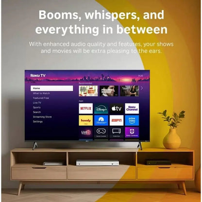 Hiro TV 40" 1080p Full HD Smart TV with Dolby Audio for Streaming, LED Direct Lit, with Wi-Fi, Bluetooth, 3X HDMI Ports - H40C3C