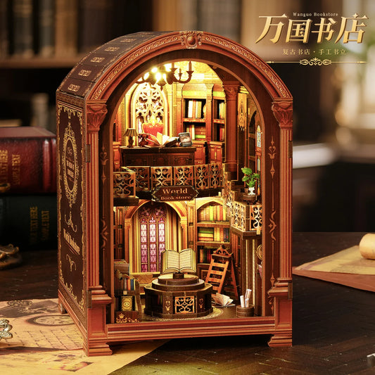 Diy Big Wooden Dollhouse  Furniture Light Kit Doll House Casa Miniature AccessoriesWooden Toys Birthday New Year ChristmasGifts